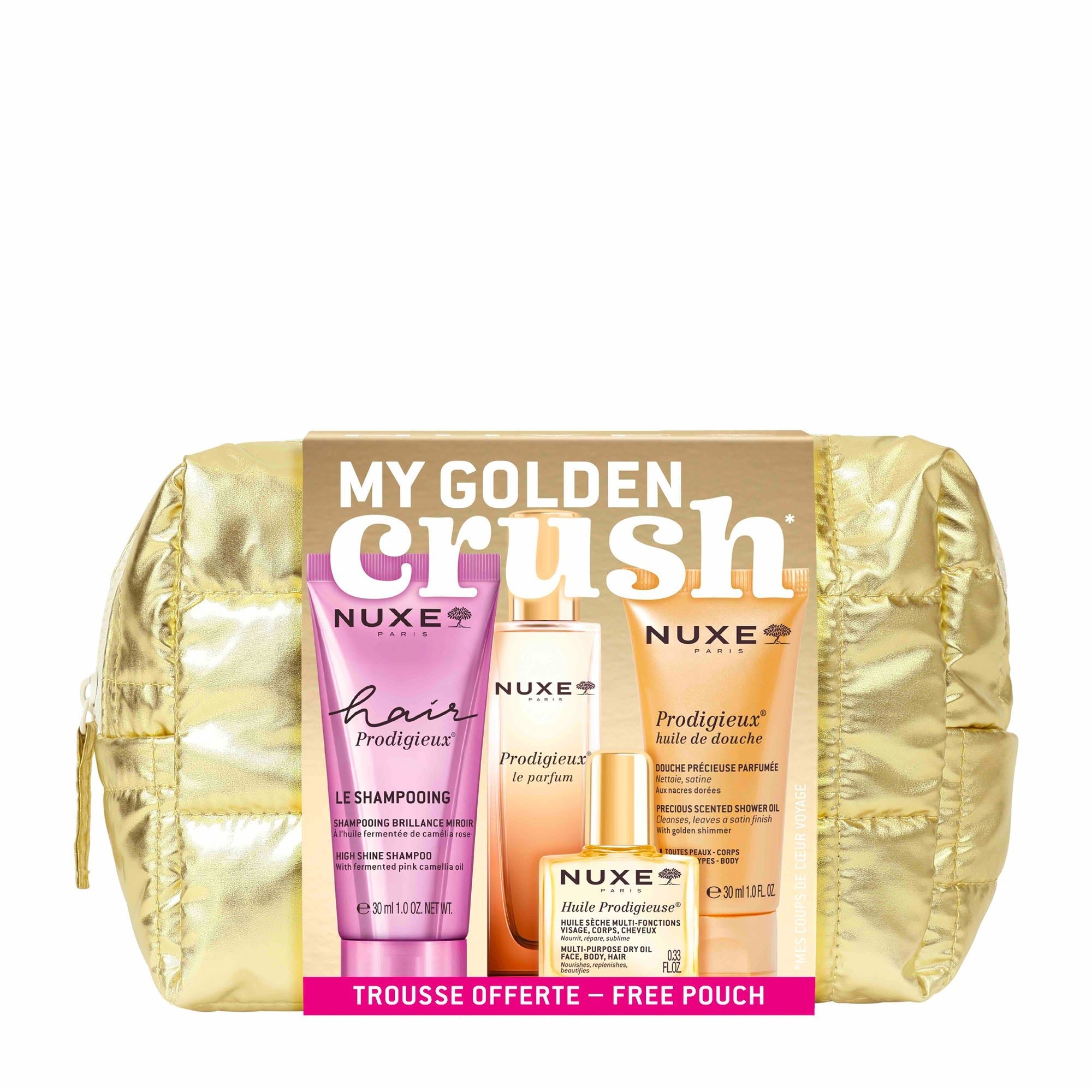MY GOLDEN CRUSH NUXE – Prodigious Beauty Travel Set | NUXE