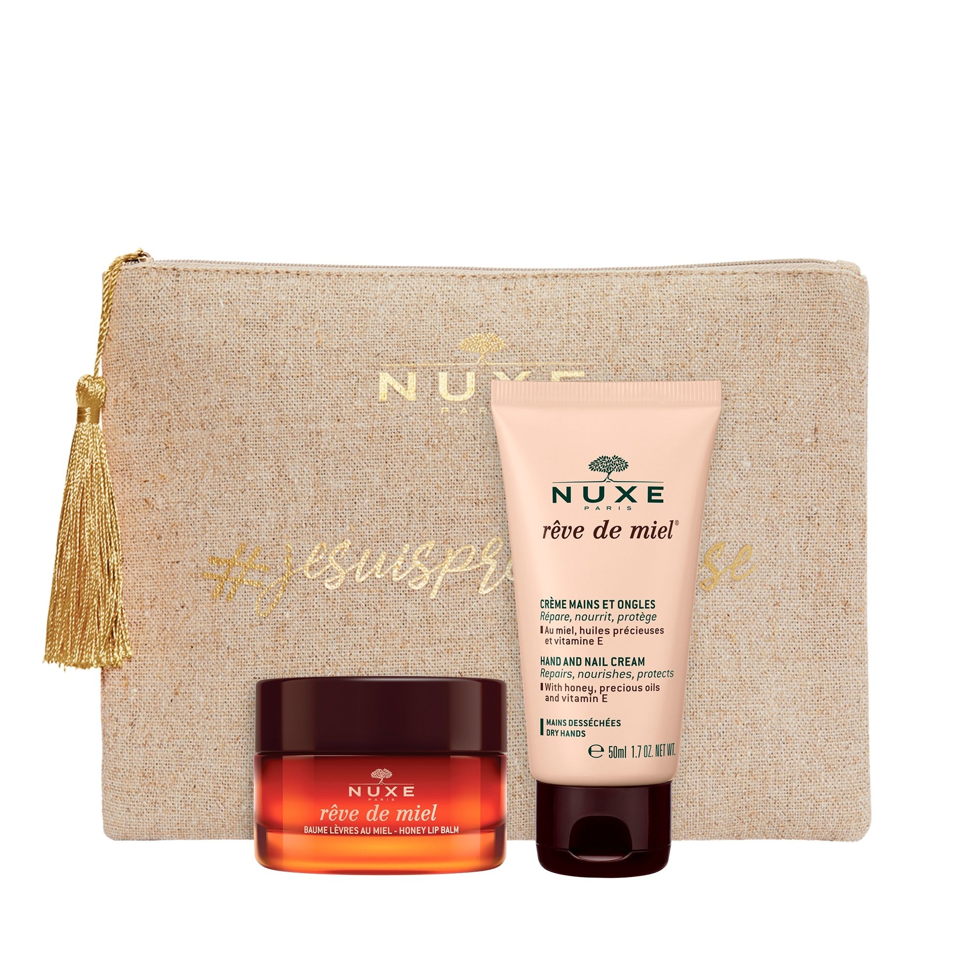 Duo Lèvres et Mains, Rêve de Miel EN - NUXE
