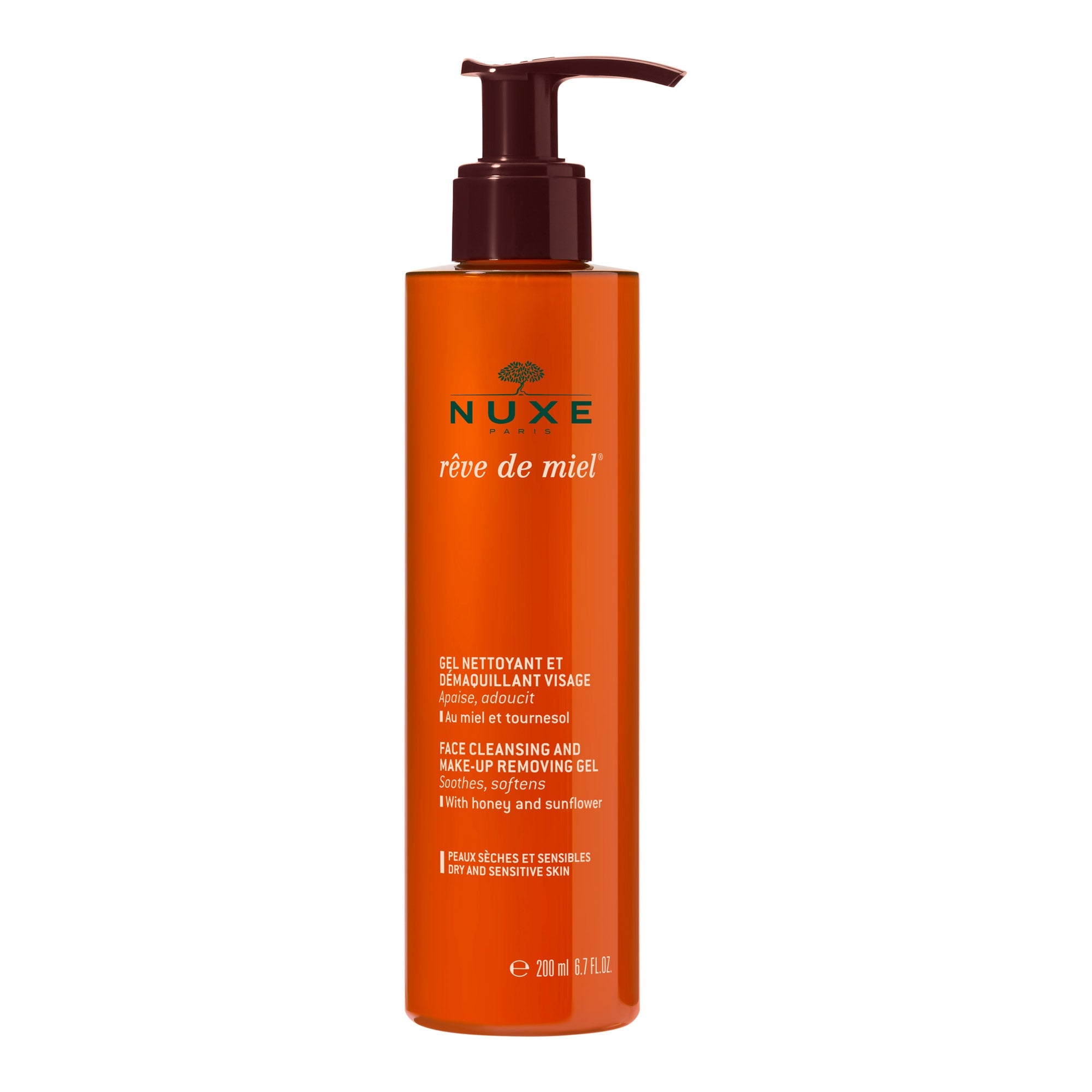 Gel nettoyant et démaquillant visage rêve de miel - NUXE