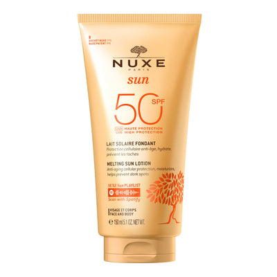 Lait Solaire Fondant Haute Protection SPF50 visage et corps - NUXE