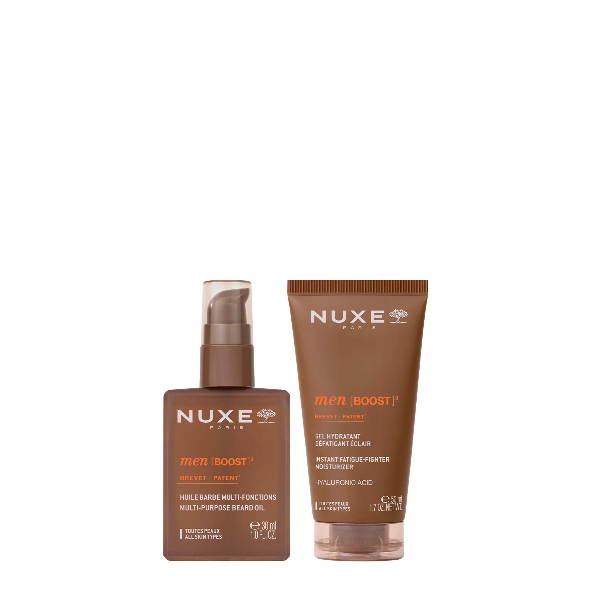 Routine Hydratation Visage et Barbe, NUXE Men EN - NUXE