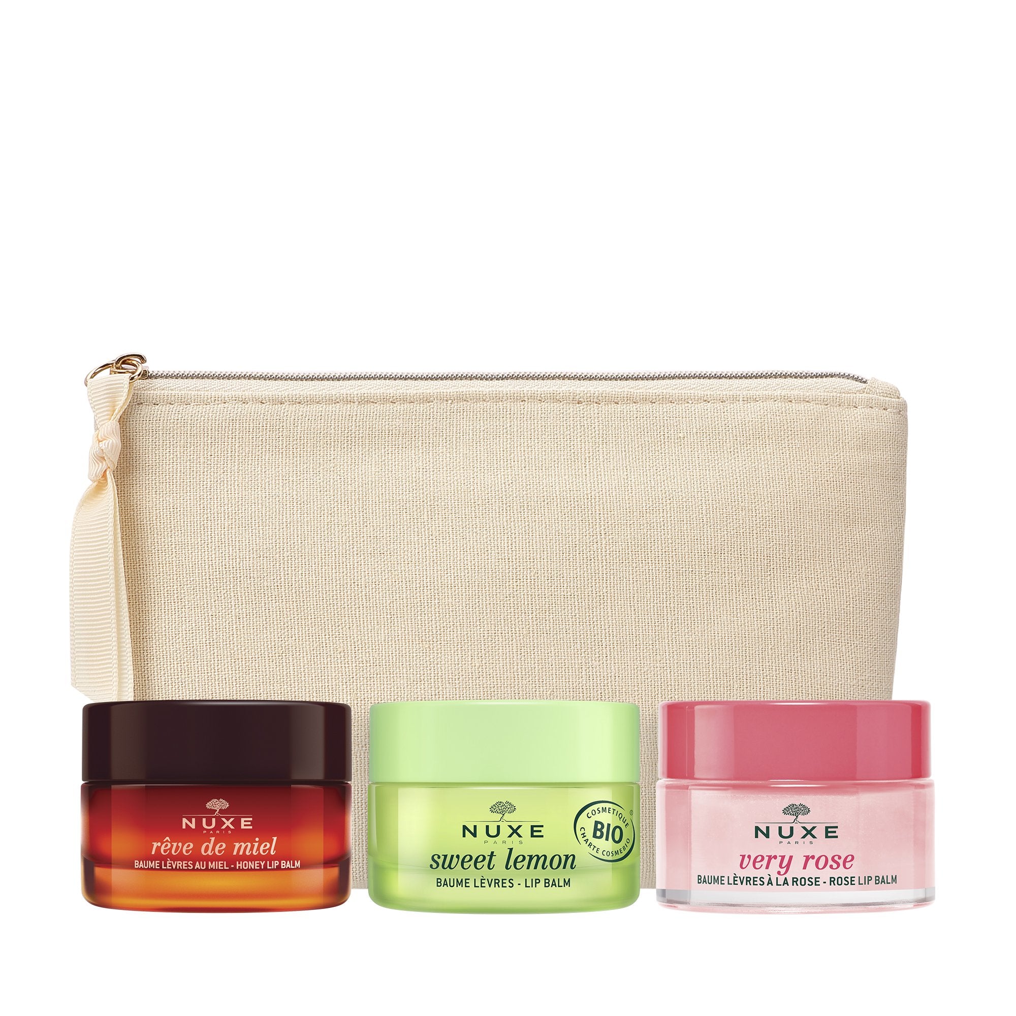 Trio lip balms